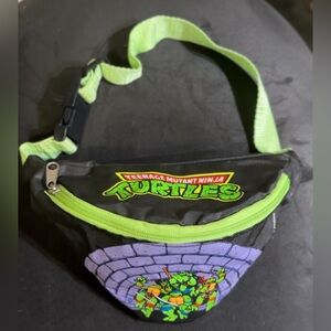 1989 TMNT Teenage Mutant Ninja Turtles Vintage Fanny Pack Waist Bag Belt